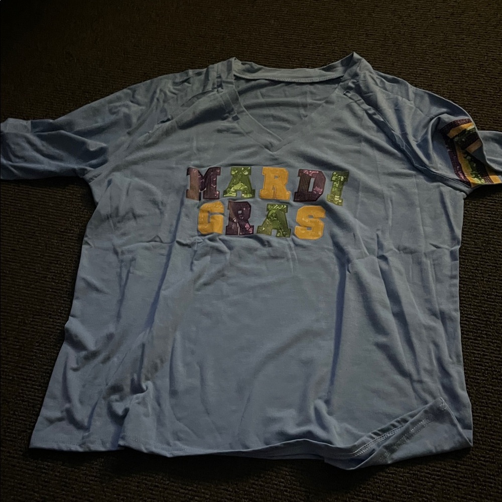 Blue Mardi Gras T-Shirt